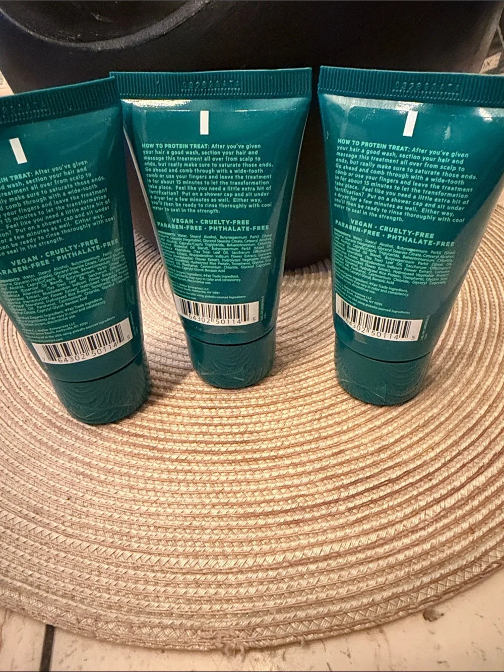 INCHES MEJW WOMEN's Hydrating Hair Protein Treatment 2oz. X 3 Sealed